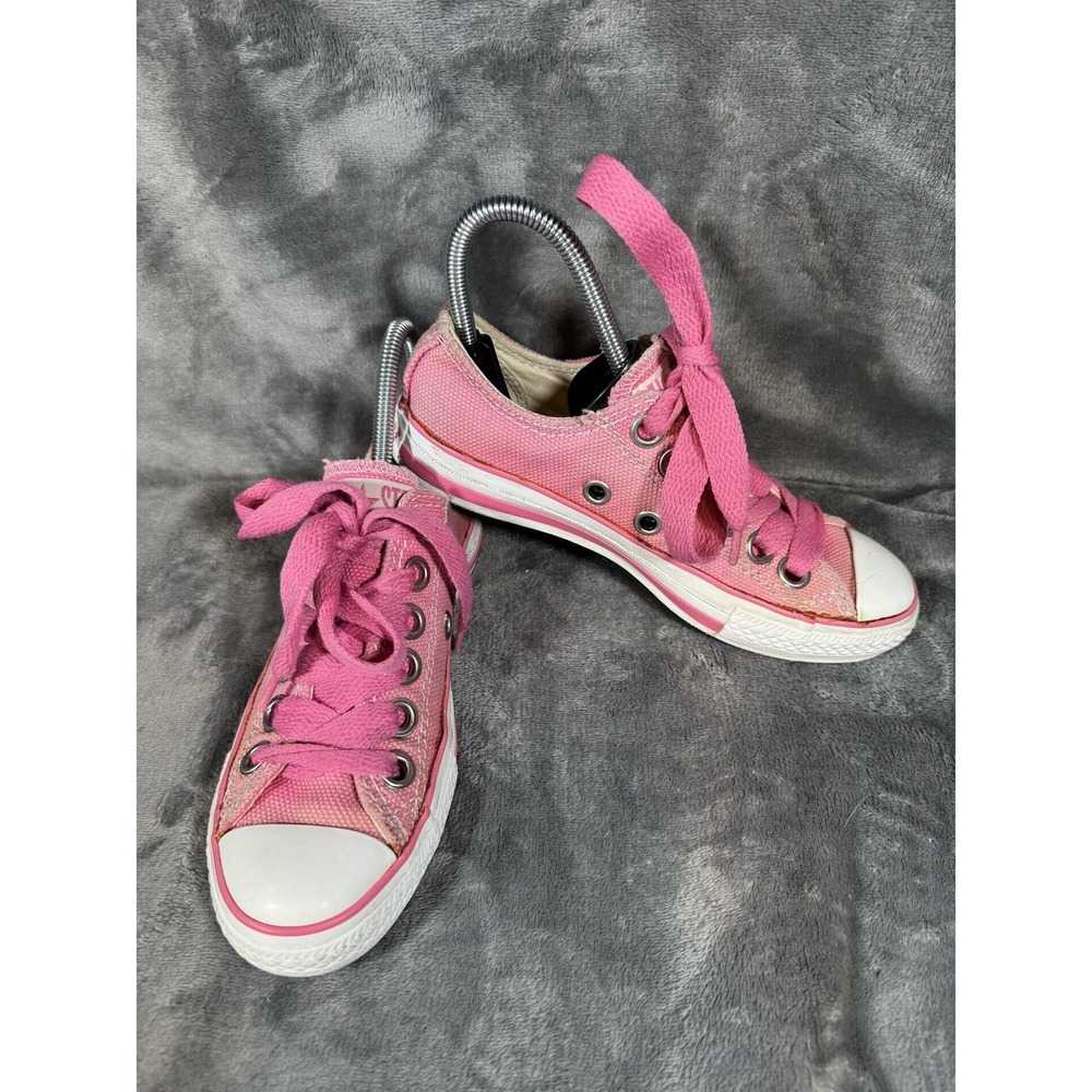 Converse All Star Shoes Womens Size 7 Pink Canvas Low Top Sneakers 1V471